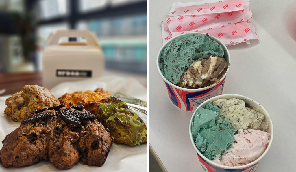 스콘들과 베스킨라빈스 아이스크림