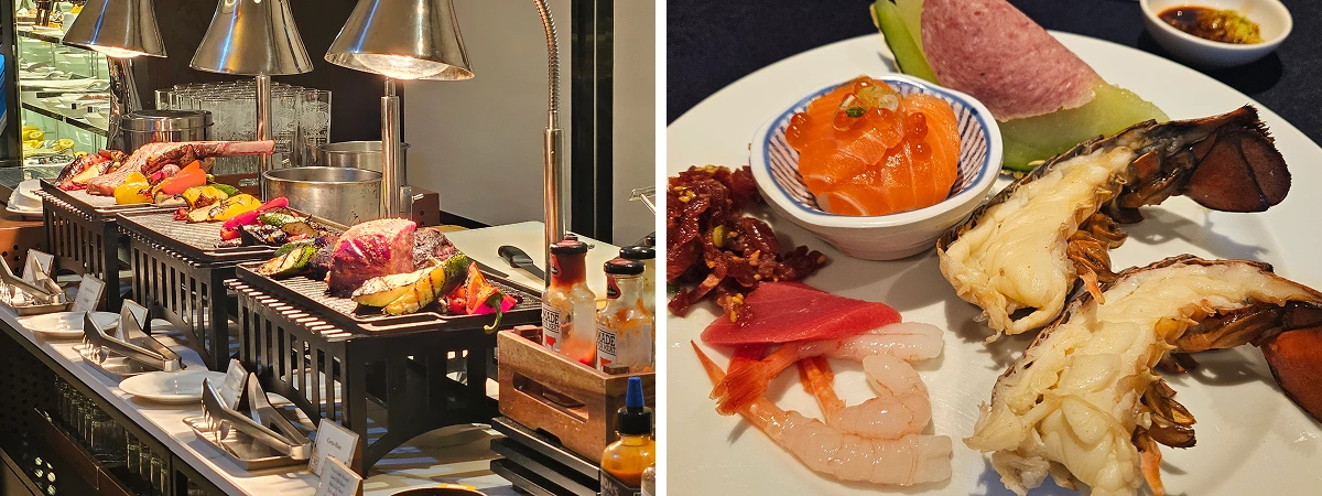 네트워킹을 진행한 AC 호텔에서의 뷔페 메뉴