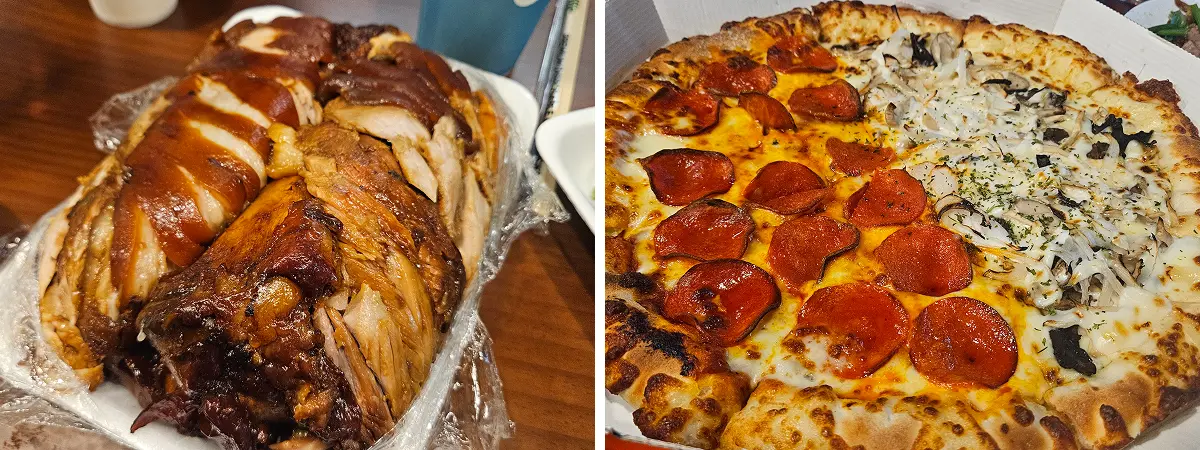 디무빈의 최애 배달음식들 -족발과 피자